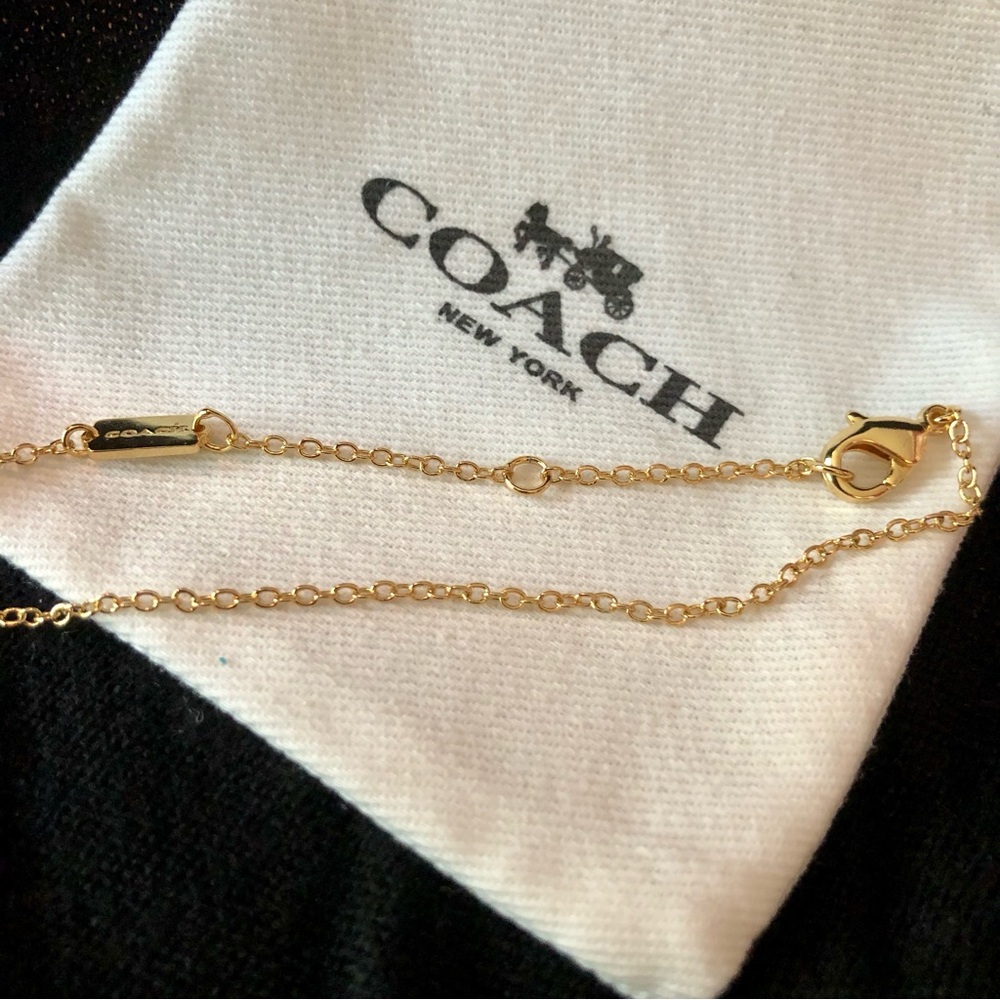 Coach NWOT Alphabet Necklaces XO w/ Dustbag - Picture 5 of 7
